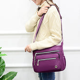 Women Nylon Multi-layer Mummy Bag Shoulder Messenger Crossbody